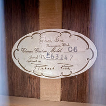 Load image into Gallery viewer, 1963 Gibson C-6 Richard Pick Classical