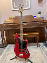 Load image into Gallery viewer, 2011 Squier Vintage Modified Jaguar Bass Special Crimson Red