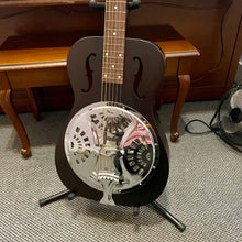 Load image into Gallery viewer, 1980's Dobro Square Neck Black F Holes