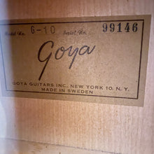 Load image into Gallery viewer, 1963 Goya G-10 Classical