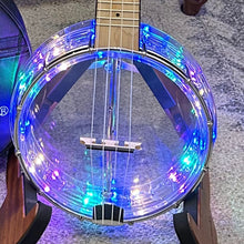 Load image into Gallery viewer, New! Gold Tone Little Gem Diamond Light Up Banjolele