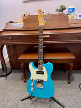 Load image into Gallery viewer, 2021 Fender American Pro II Tele Miami Blue Lefty