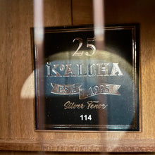 Load image into Gallery viewer, 2020 K'Aloha Silver KTM-25 Anniversary Tenor Ukulele