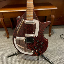 Load image into Gallery viewer, Used Danelectro Sitar Guitar Red Crackle