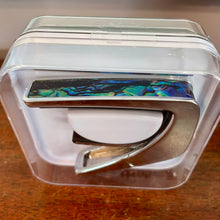 Load image into Gallery viewer, Thalia Chrome Finish Blue Abalone - Exotic Shell Capo