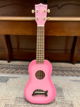 Load image into Gallery viewer, New! Makala Pink Burst Soprano Dolphin Ukulele