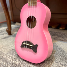 Load image into Gallery viewer, New! Makala Pink Burst Soprano Dolphin Ukulele