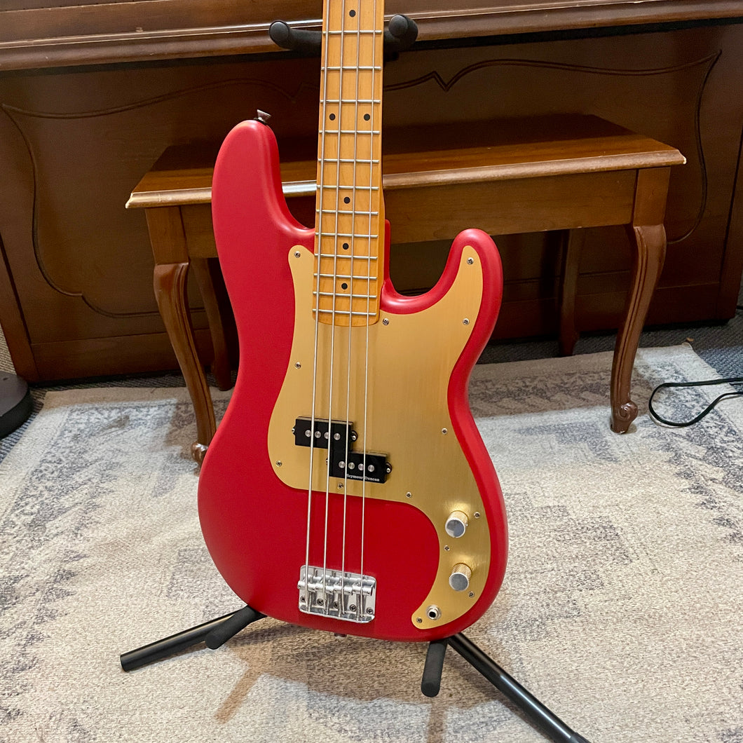 2023 Squier 40th Anniversary Vintage Edition Precision Bass Dakota Red w/mods