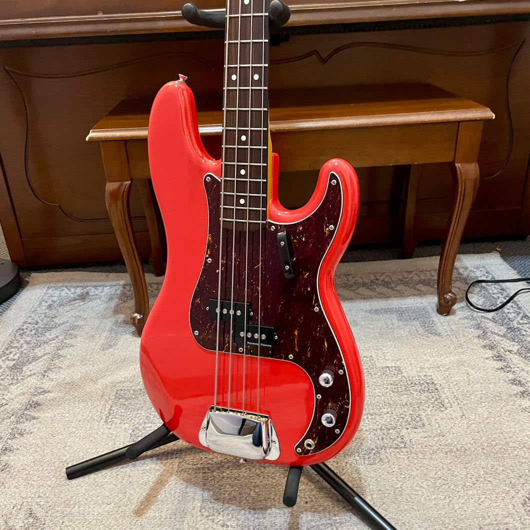 2013 Squier Classic Vibe 60's P Bass Fiesta Red w/mods