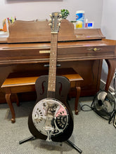 Load image into Gallery viewer, 1980's Dobro Square Neck Black F Holes
