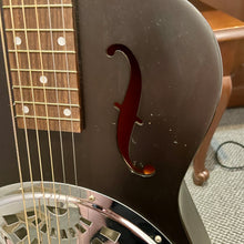 Load image into Gallery viewer, 1980's Dobro Square Neck Black F Holes
