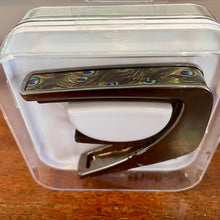 Load image into Gallery viewer, Thalia Black Chrome Finish Capo - Pearl Peacock
