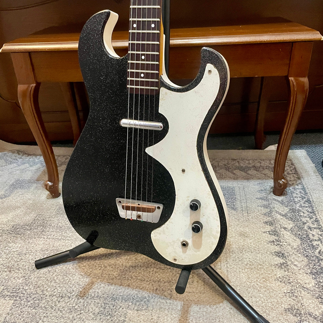 1960's Silvertone 1448 - Black w/ Amp Case