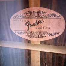 Load image into Gallery viewer, 1987 Fender F-265c  Florentine Acoustic
