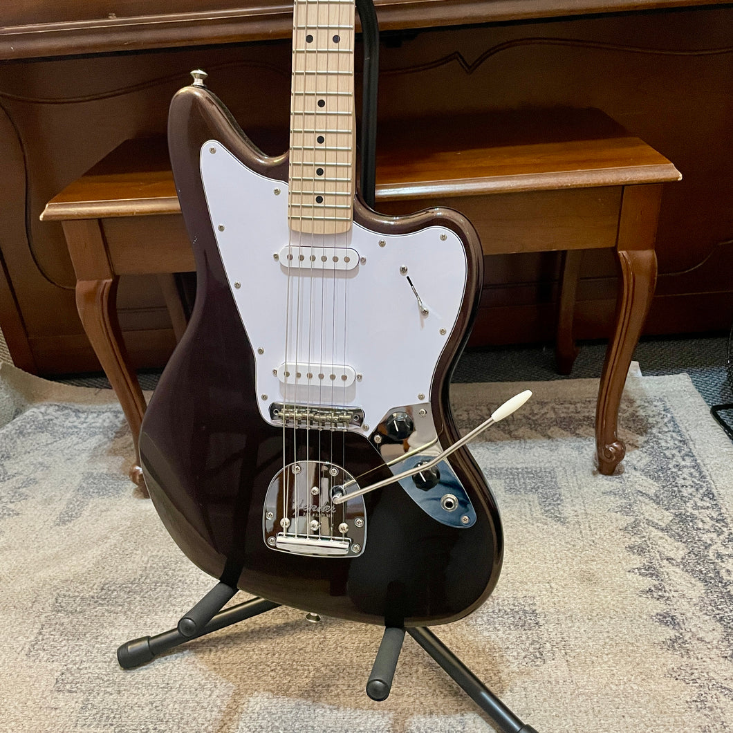Modded 2024 Squier Affinity Jaguar Mystic Metallic Brown