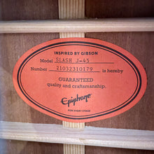 Load image into Gallery viewer, 2021 Epiphone Slash J-45 Sunburst
